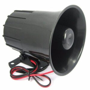DC 12V loud siren Horn security alarm systems-Black